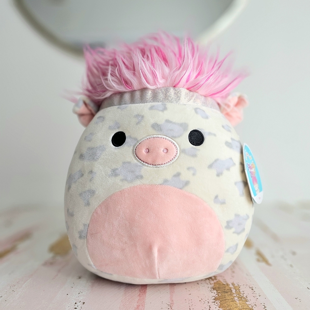 NWT Squishmallows Squish-Doo's 12" Rosie The Pig Soft Plush Toy Kellytoy